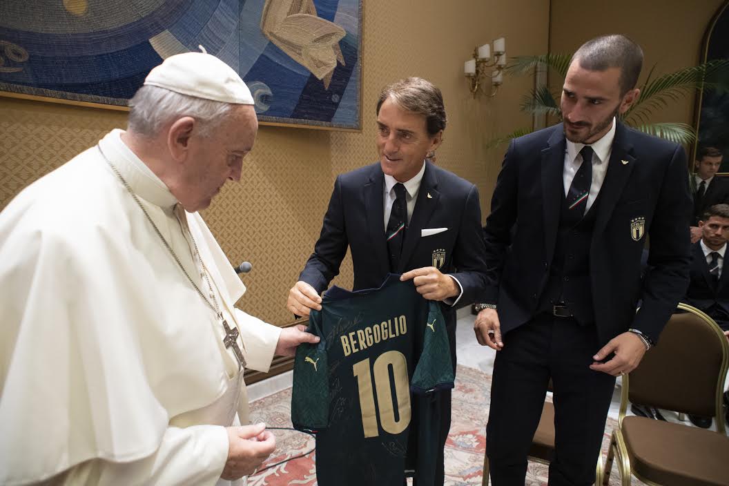Equipe italienne de football © Vatican Media