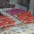 Consistoire pour la création de 13 cardinaux, 5 octobre 2019, capture Vatican Media