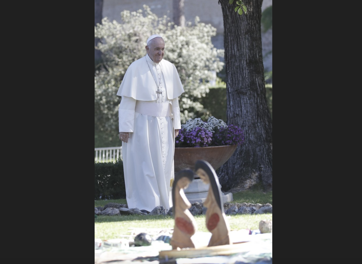 Cérémonie dans les jardins du Vatican, 4 oct. 2019 © Vatican Media