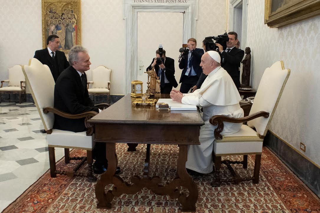 Visite du président lituanien Gitanas Nausėda © Vatican Media