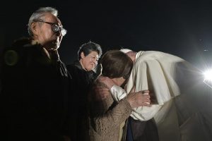 Rencontre avec des Hibakusha, Mémorial de la paix, Hiroshima, Japon, 24 novembre 2019 © Vatican Media