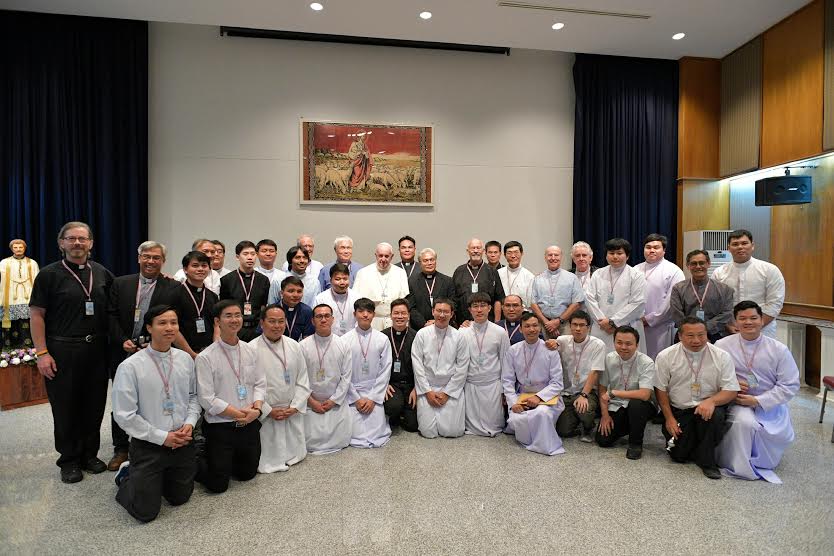 Rencontre avec les jésuites, Bangkok, Thaïlande © Vatican Media