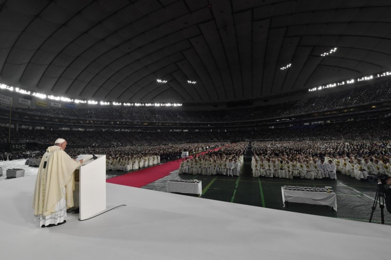 Messe au Tokyo Dome, Japon © Vatican Media