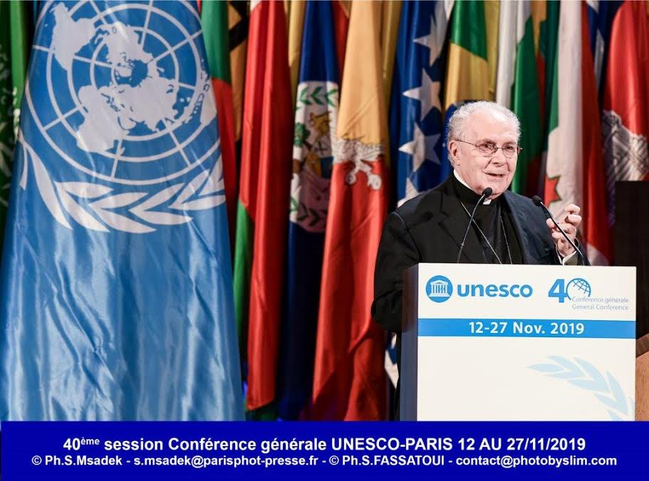 Mgr Francesco Follo @ UNESCO 2019