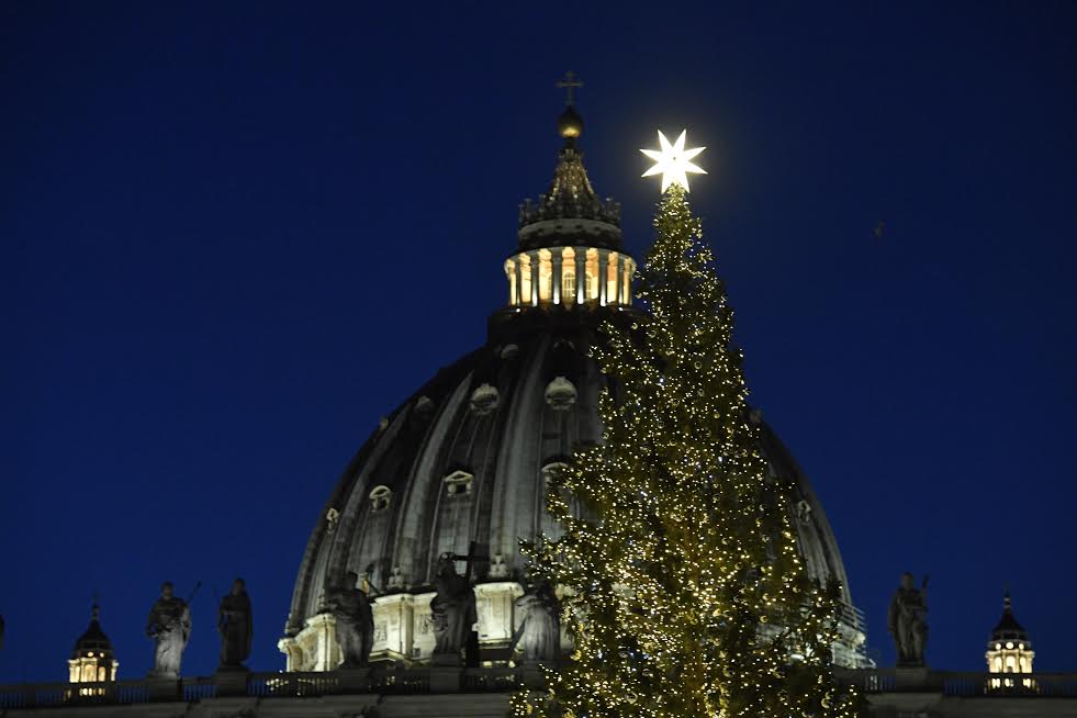Sapin de Noël 2019, Place Saint-Pierre © Vatican Media
