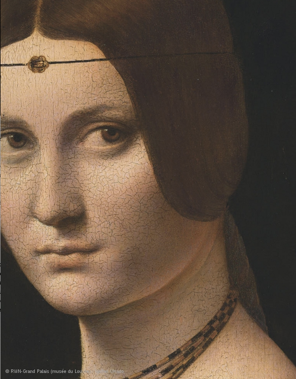 Léonard de Vinci, Portrait de femme, capture @ https://www.louvre.fr/expositions/leonard-de-vinci
