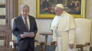 M. Antonio Guterres, capture @Vatican Media