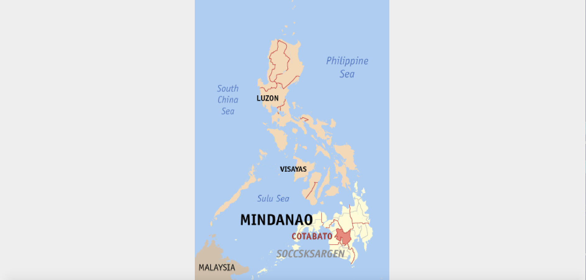 Carte de Mindanao @wikipedia / Eugene Alvin Villar (seav)