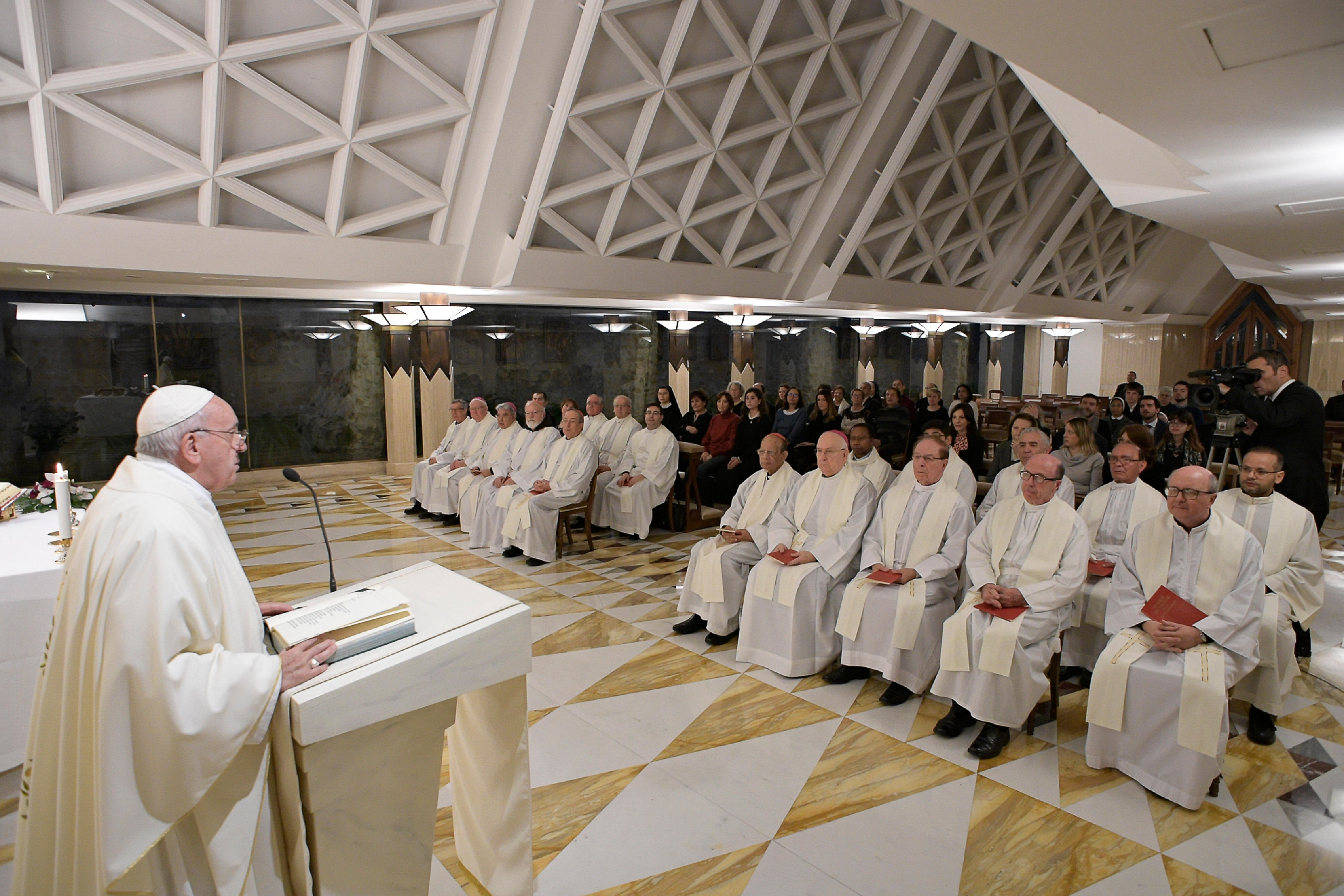 Messe à Sainte-Marthe, 3 décembre 2019 © Vatican Media