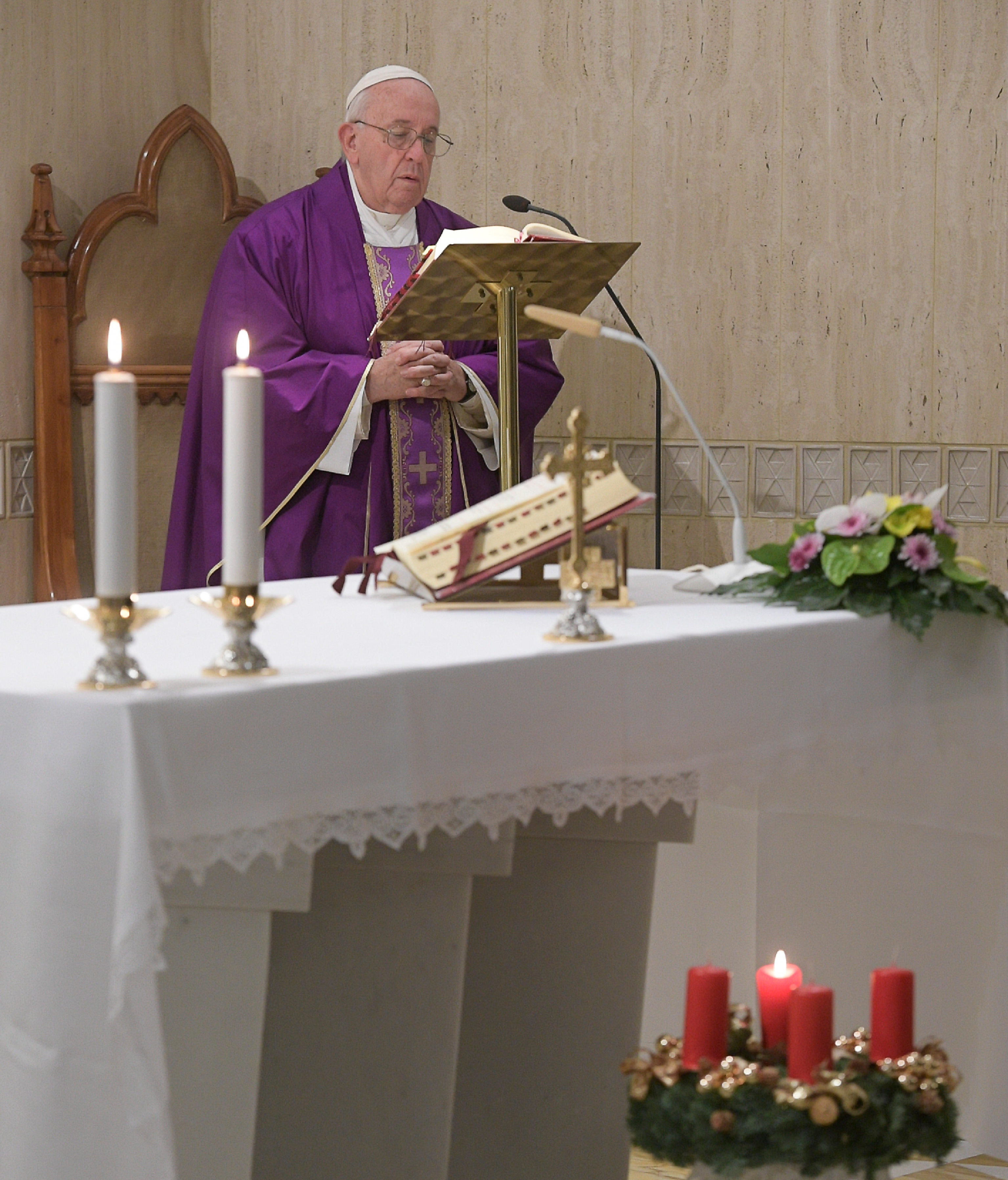 Messe à Sainte-Marthe, 5 décembre 2019 © Vatican Media