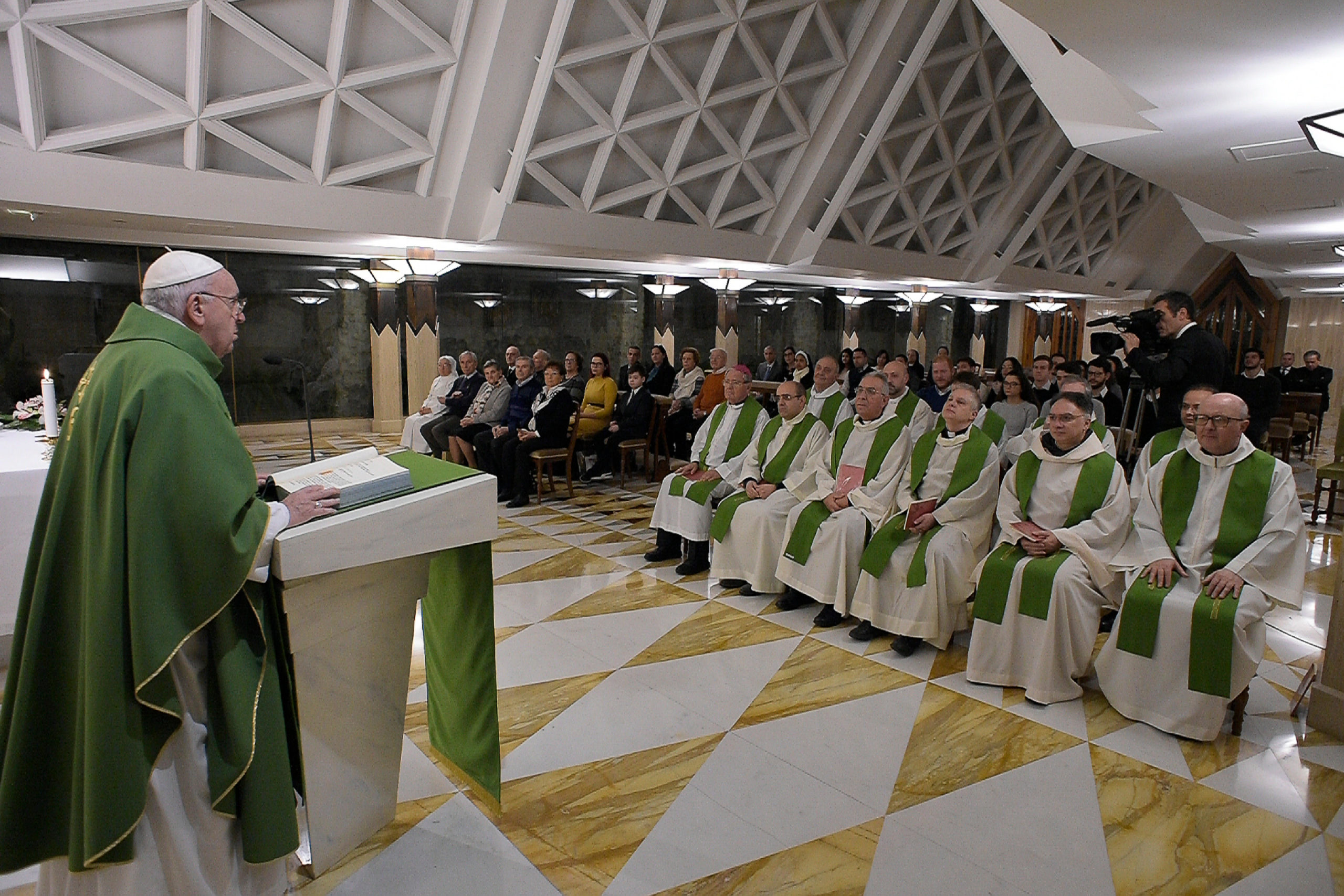 Messe à Sainte-Marthe, 16 janvier 2020 © Vatican Media