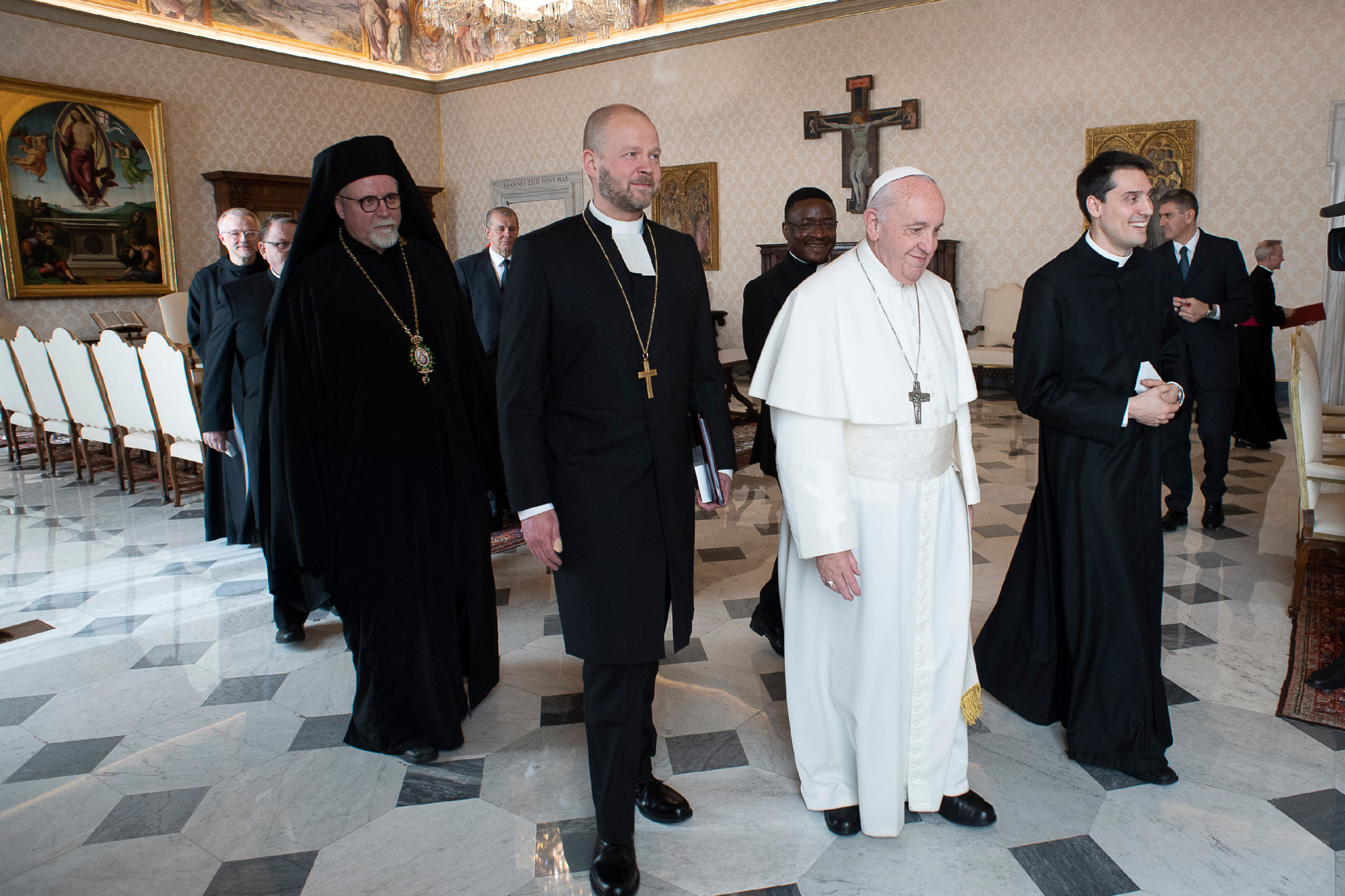 Délégation œcuménique de l’Église luthérienne de Finlande à Rome © Vatican Media