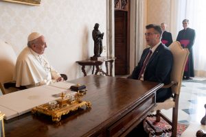 Premier ministre croatie Andrej Plenkovic © Vatican Media