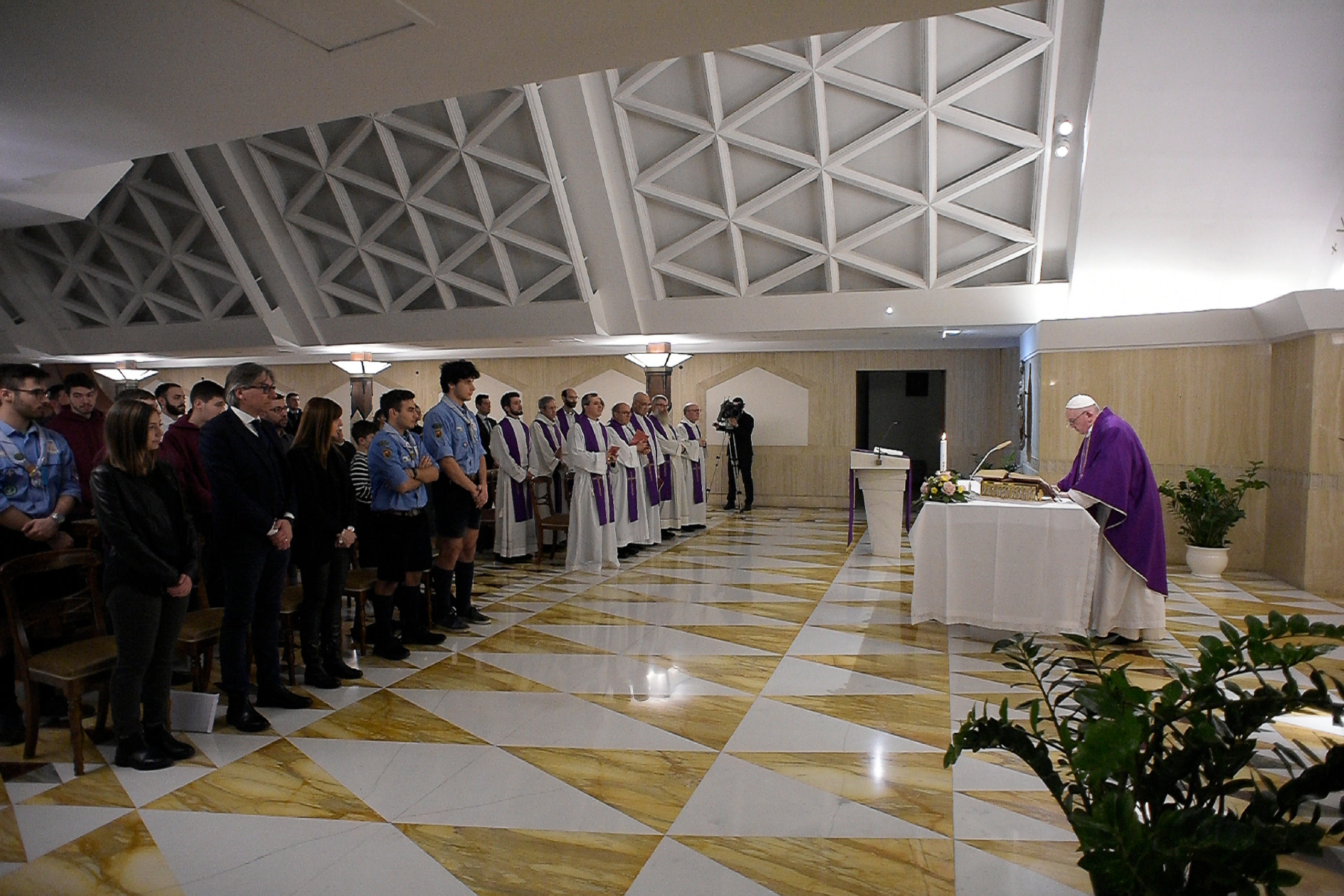 Messe à Sainte-Marthe, 28 février 2020 © Vatican Media