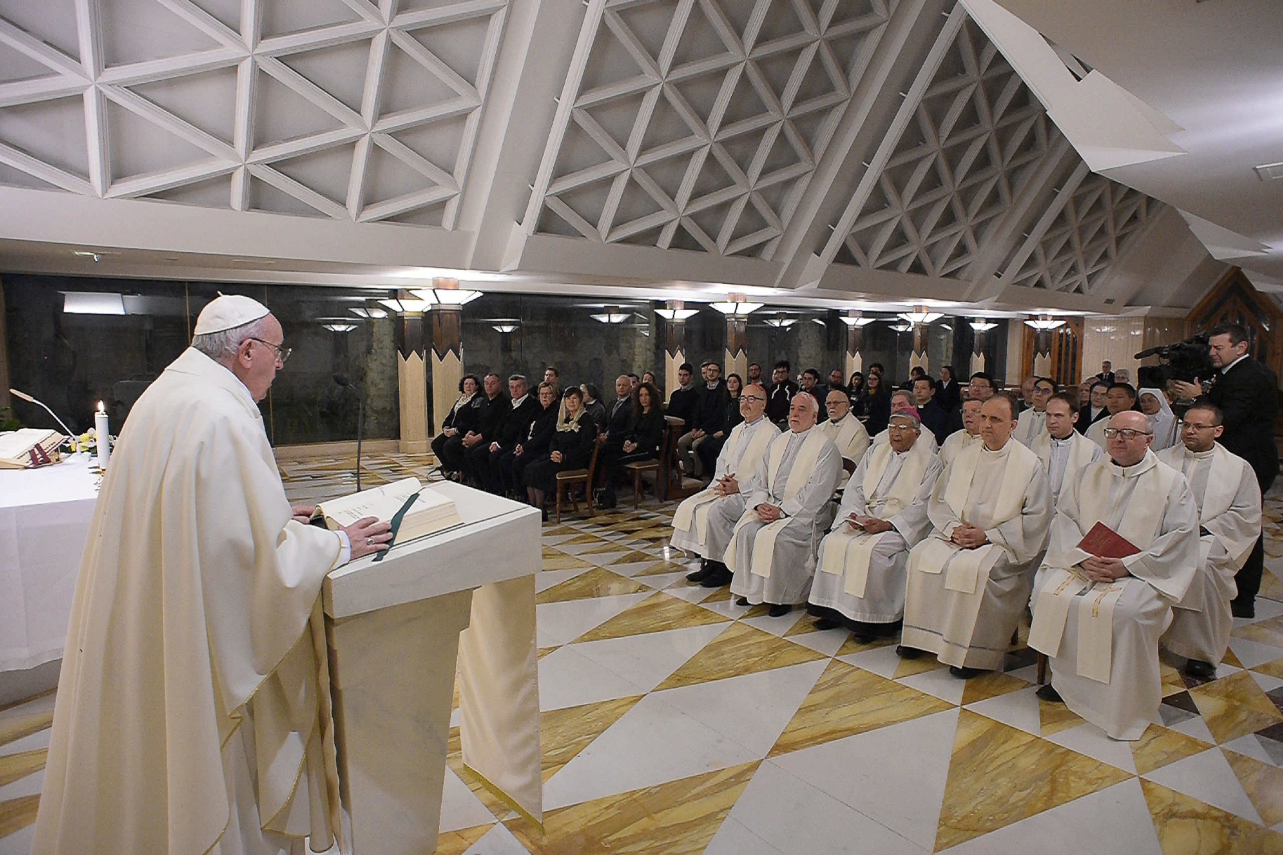 Messe du 14 février 2020 à Sainte-Marthe © Vatican Media