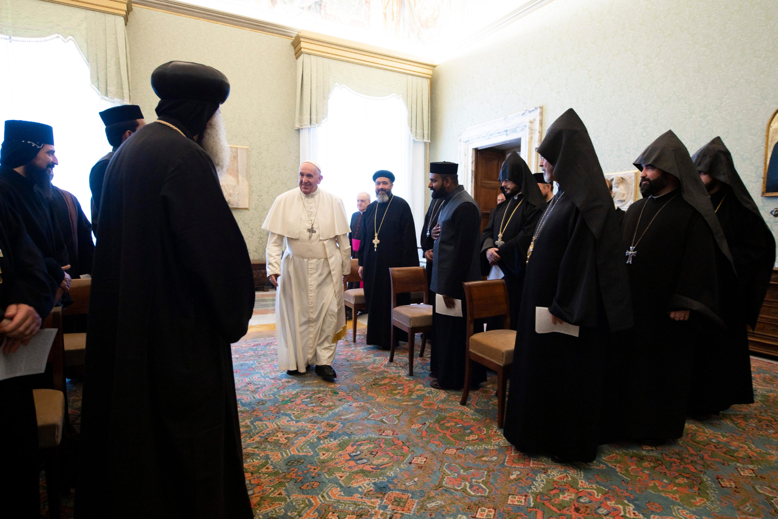 Délégation de prêtres orthodoxes, 21 février 2020 © Vatican Media