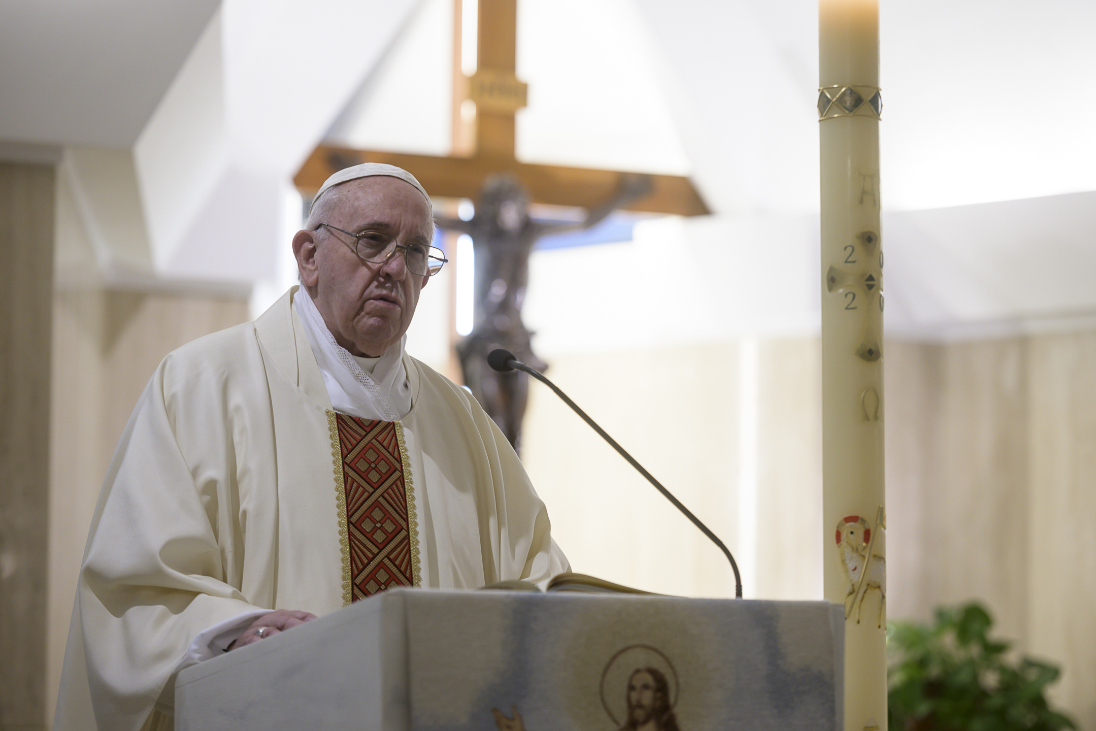 Messe à Sainte-Marthe, 28 avril 2020 © Vatican Media