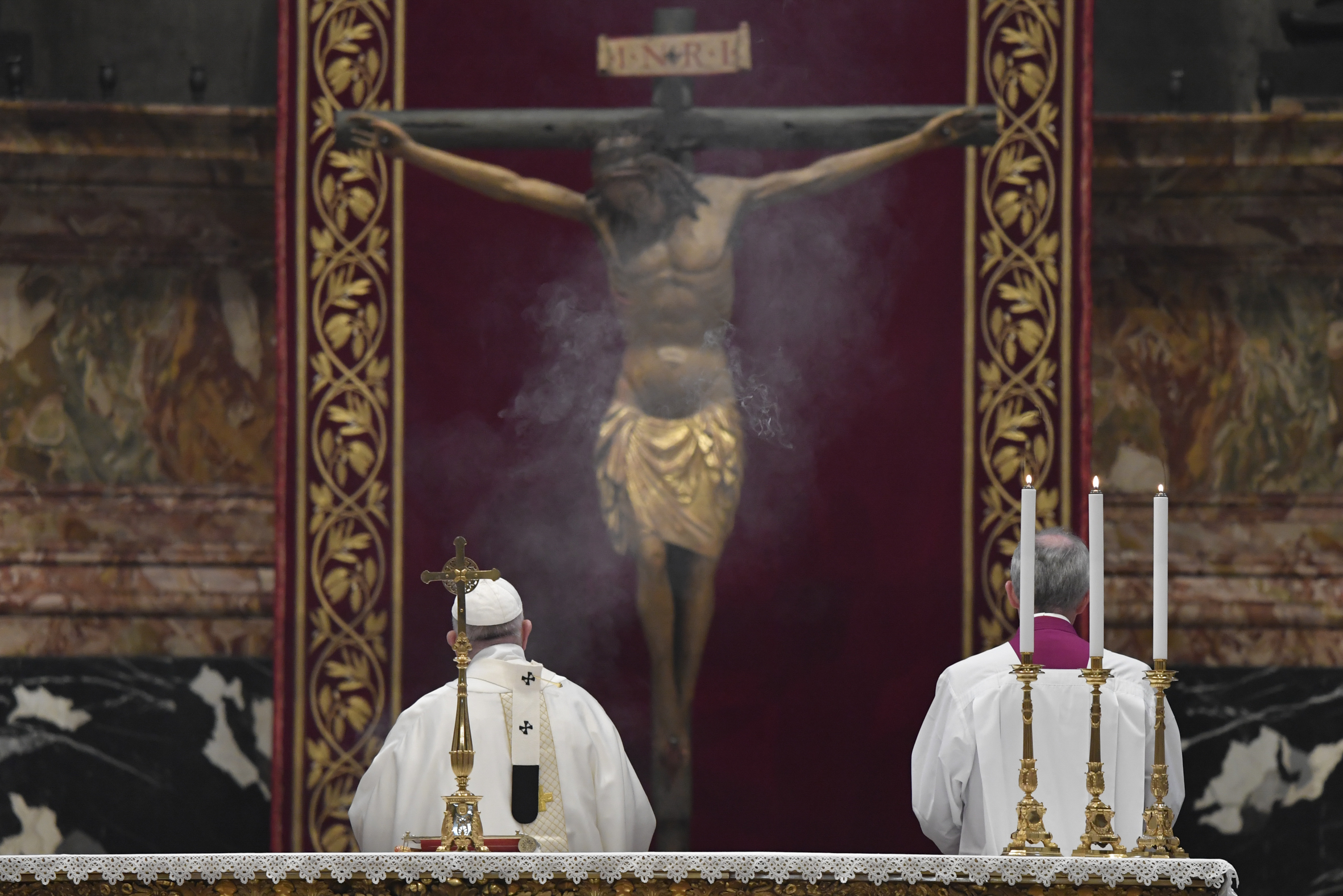 Jeudi Saint, Cène, 9 avril 2020 © Vatican Media