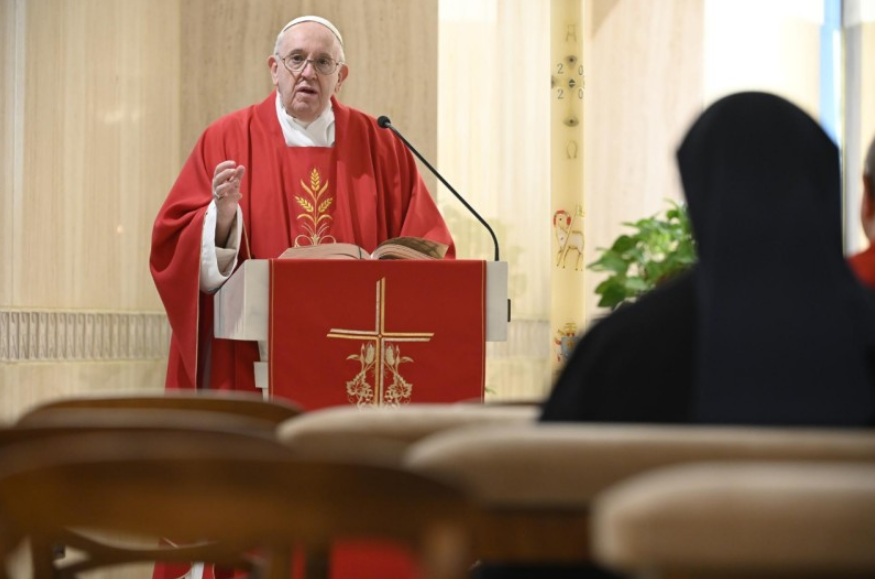 Messe à Sainte-Marthe, 25 avril 2020 © Vatican Media