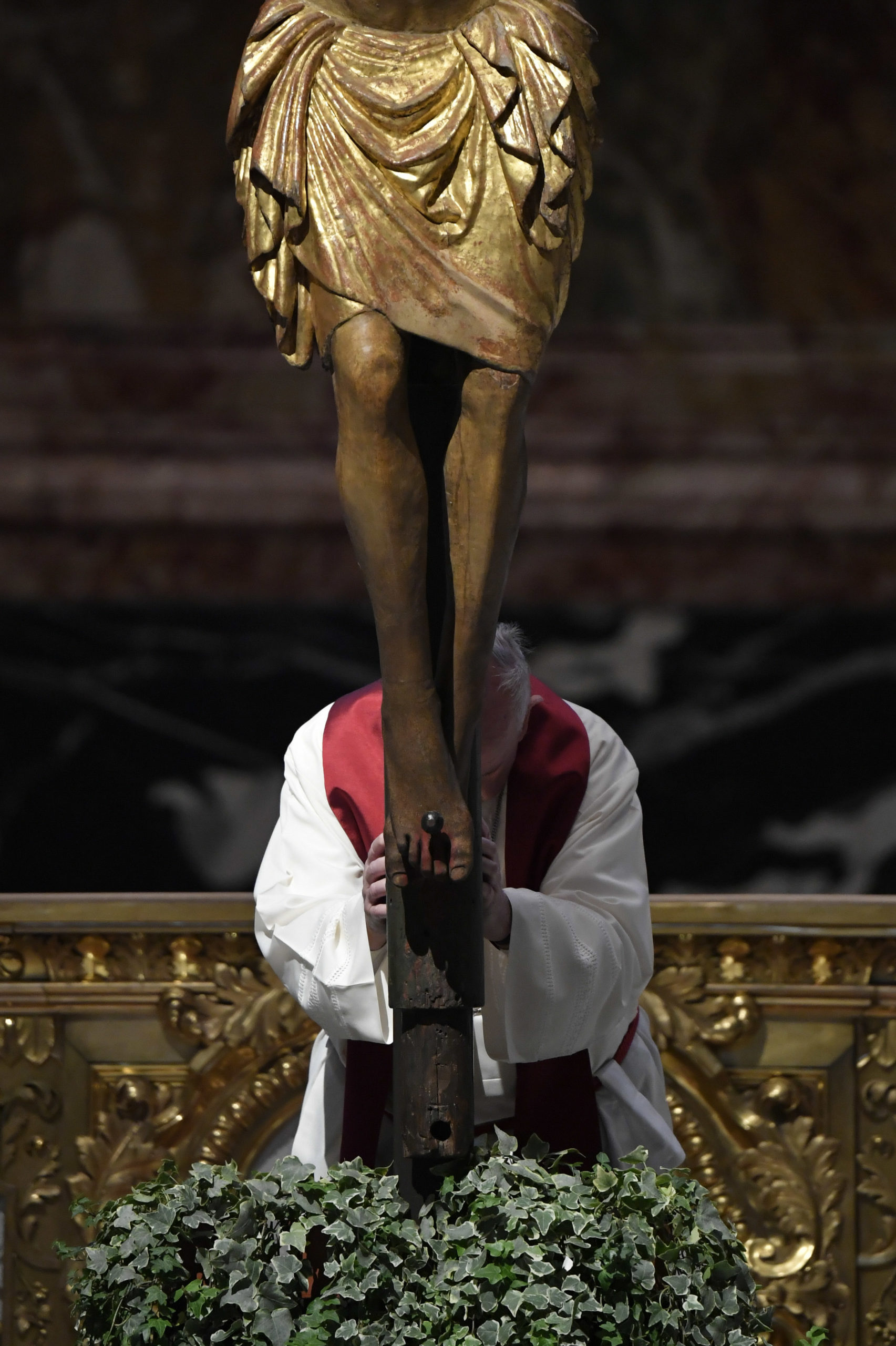 Célébration de la Passion, Vendredi Saint, 10 avril 2020 © Vatican Media