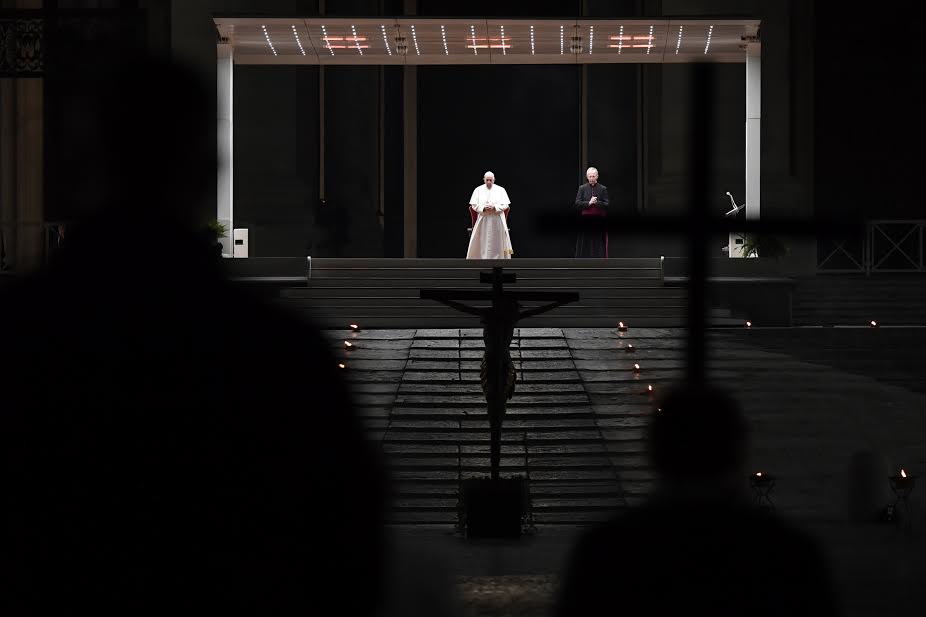 Chemin de croix, Vendredi Saint, 10 avr. 2020 © Vatican Media