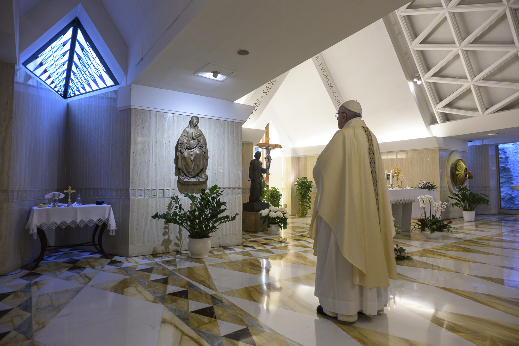 Messe à Sainte-Marthe, 4 mai 2020 © Vatican Media