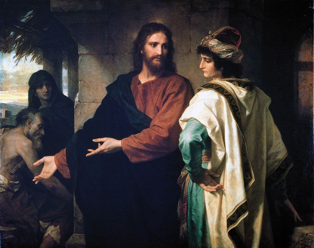Le Christ et le jeune homme riche, Heinrich Hoffman