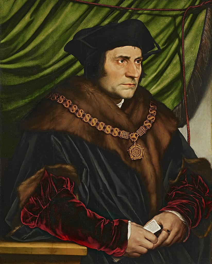 S. Thomas More, par Holbein le Jeune @ wikimedia commons