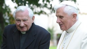 Le pape Benoît XVI et son frère Georg Ratzinger © Vatican Media