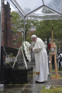 Prière Au Mémorial Du Bombardement Atomique De Nagasaki, Japon © Vatican Media