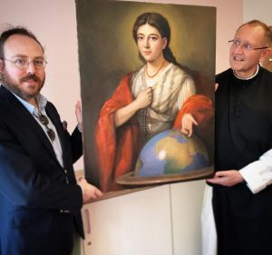 Pauline Jaricot "Mère de la mission mondiale", par le peintre Clemens Maria Fuchs @ Facebook de Missio Österreich