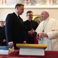 Rencontre avec le président polonais Andrzej Duda © Vatican Media