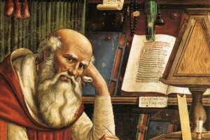 S. Jérôme par Domenico Ghirlandaio, église Ognissanti de Florence @ DP