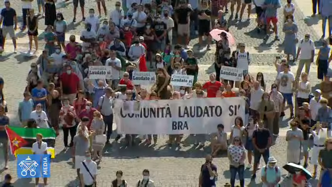Communautés Laudato si', Angélus du 13 sept. 2020, capture @ Vatican Media