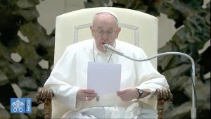 Audience du 28 oct. 2020, capture @ Vatican Media