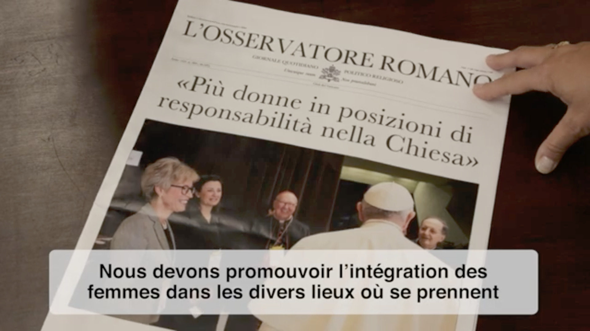 La vidéo du pape, octobre 2020, capture @ RMPP
