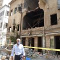 Beyrouth, destructions à Gemmayzeh, le Dr Abou Nader © Nathalie Duplan & Valérie Raulin