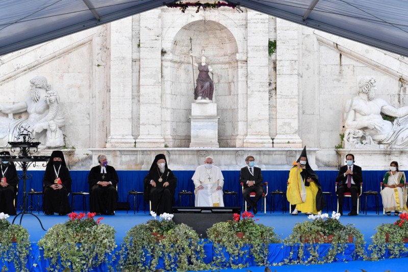 Rencontre interreligieuse pour la paix au Capitole 20 octobre 2020 © Vatican Media