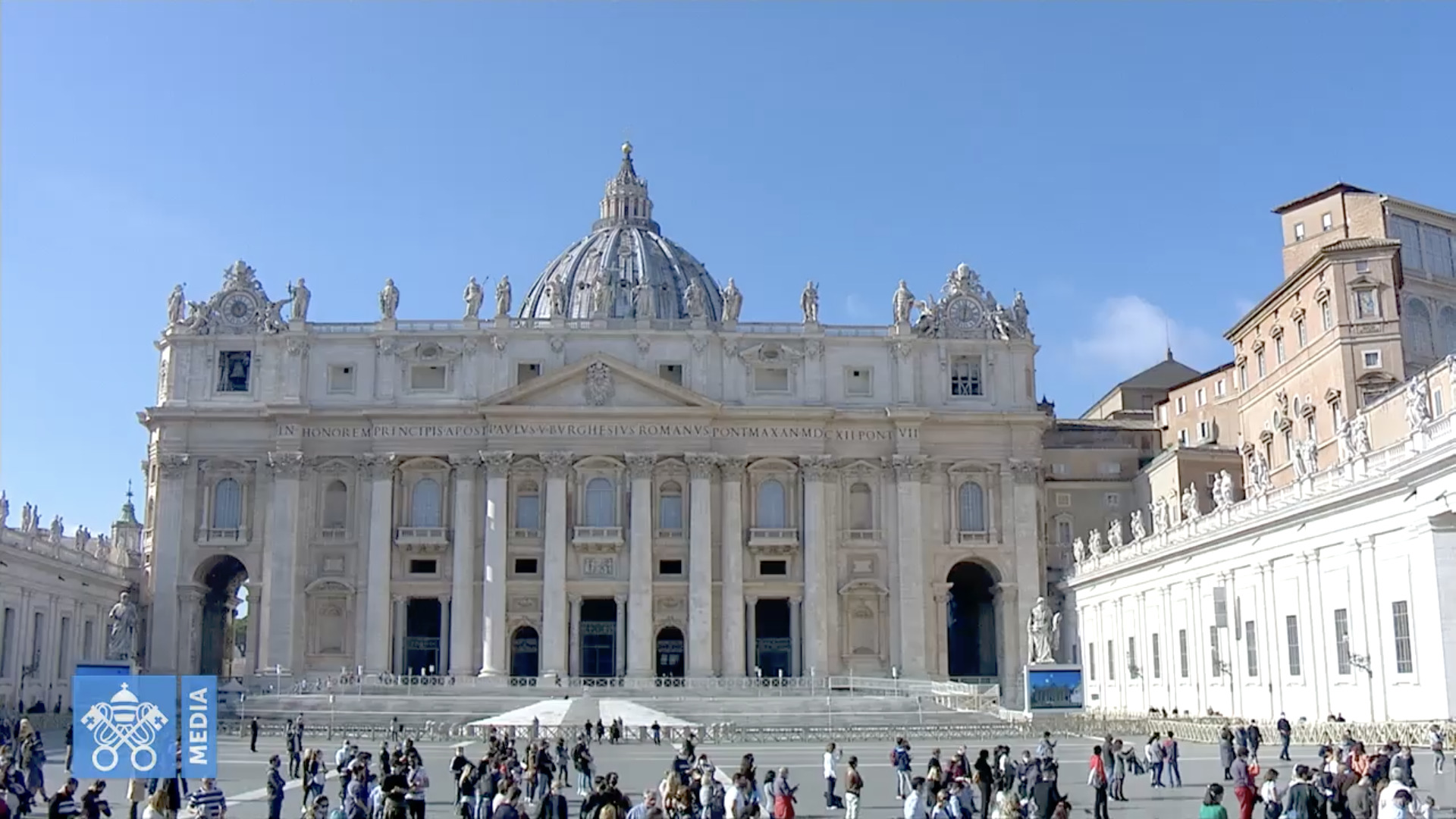Basilique Saint-Pierre, 1er nov. 2020, capture @Vatican Media