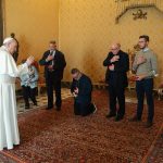 Audience au p. Maccalli, ancien otage © Vatican Media