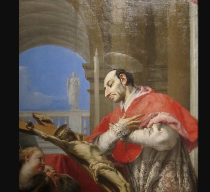 Saint Charles Borromée, tableau de Giovanni Battista Tiepolo © Wikimedia commons