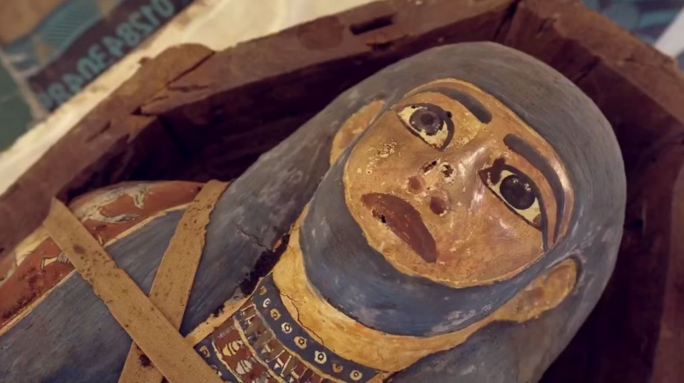 Découverte de sarcophages dans la nécropole de Saqqarah en Égypte © Facebook Ministry of Tourism and Antiquities