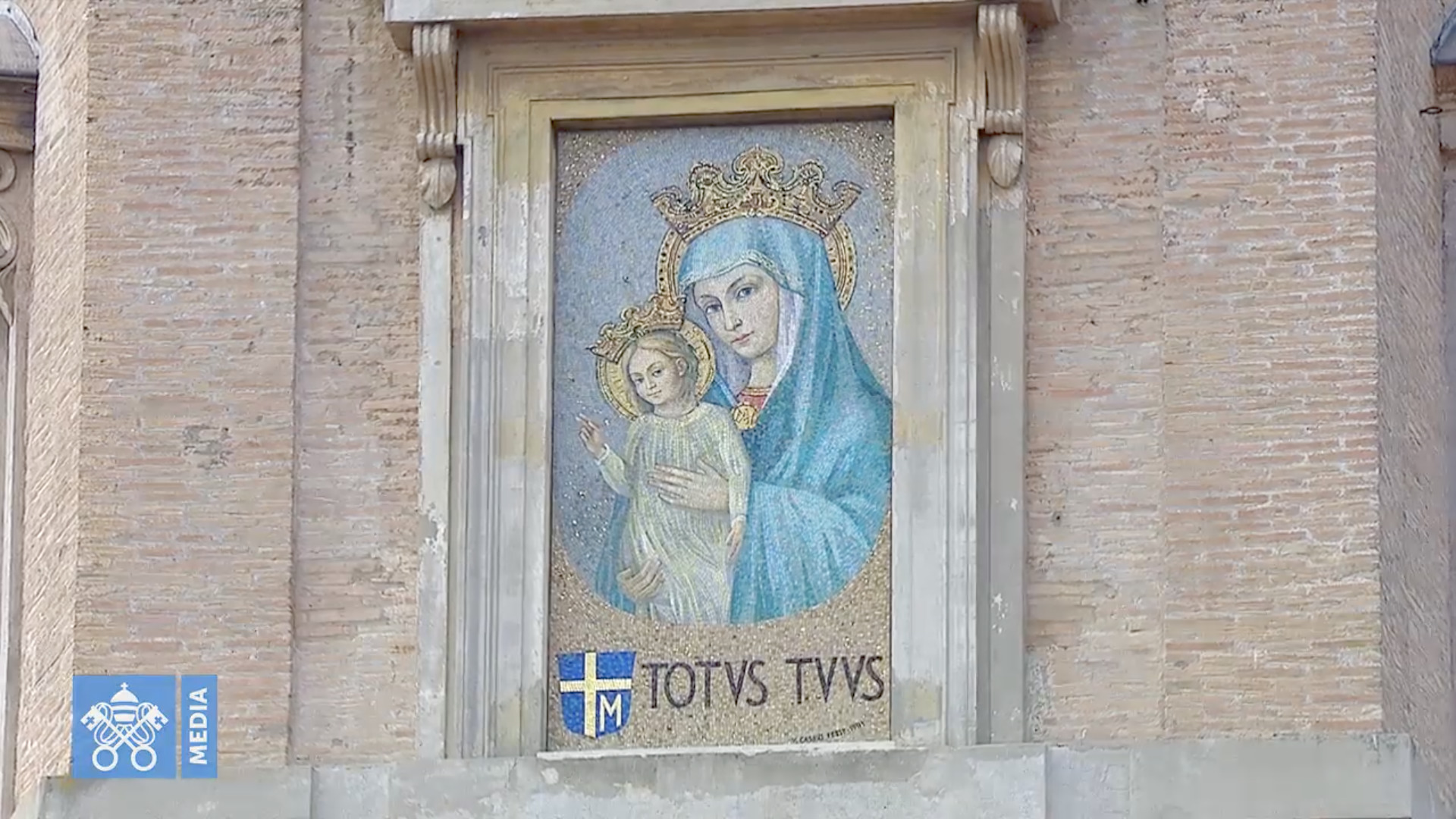 Marie Mater Ecclesiae/Totus tuus, capture @ Vatican