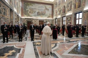 Audience aux donateurs du sapin et de la crèche 2020 © Vatican Media