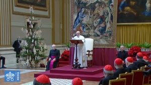 Discours à la curie 2020 @ Vatican Media