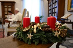Couronne de l'Avent, Audience du 2 déc. 2020 ©Vatican Media