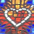 Vitrail du Coeur du Christ @ sacrecoeur-paray.org