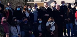 Le card. Parolin avec les jeunes de Rondine