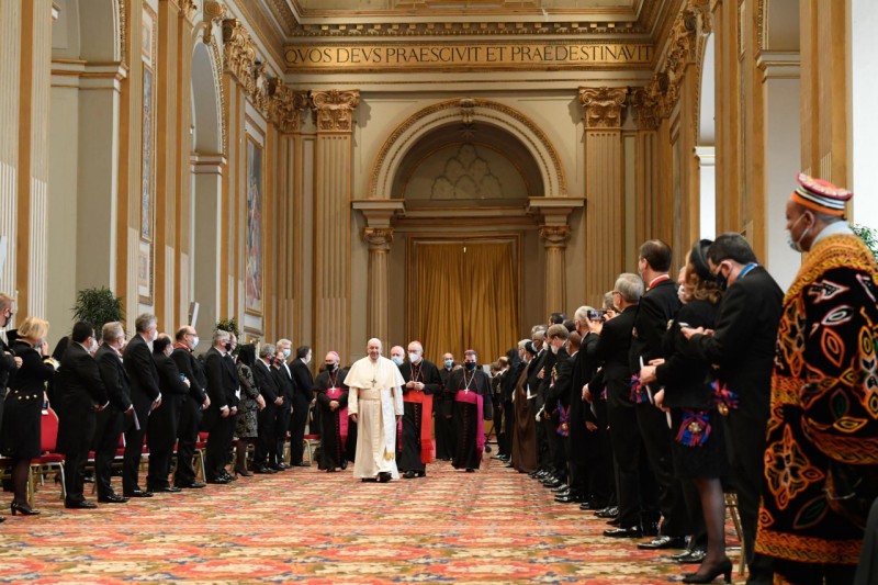 Voeux au Corps diplomatique, 8 février 2021 © Vatican Media
