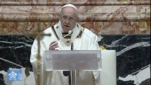 Messe de la Présentation, 2 fév. 2021, capture @ Vatican Media